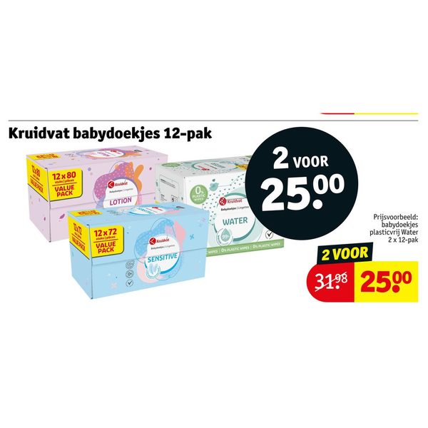 Kruidvat babydoekjes 12-pak