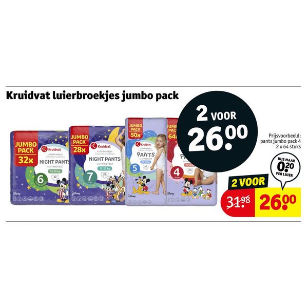 Kruidvat luierbroekjes jumbo pack