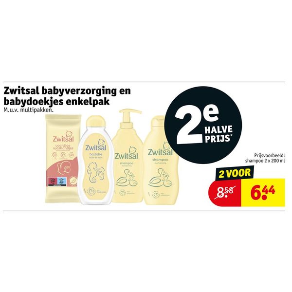 Zwitsal babyverzorging en babydoekjes enkelpak