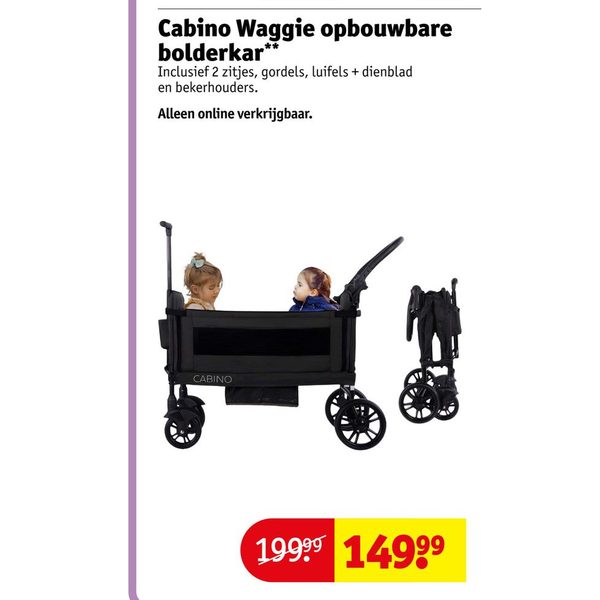 Cabino Waggie opbouwbare bolderkar