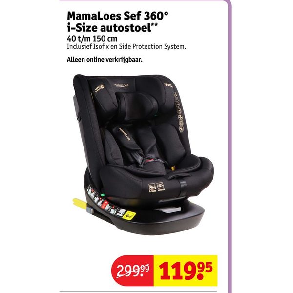 MamaLoes Sef 360° i-Size autostoel