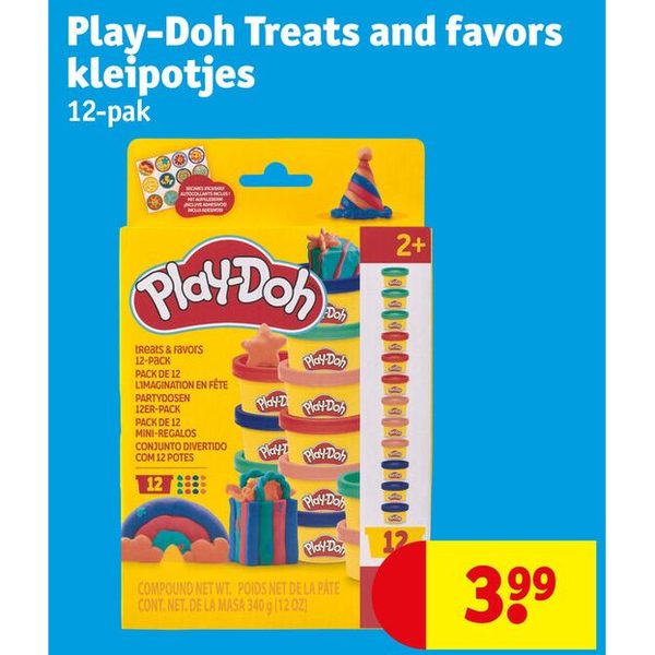 Play-Doh Treats and favors kleipotjes