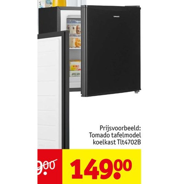Tomado Tafelmodel vriezer