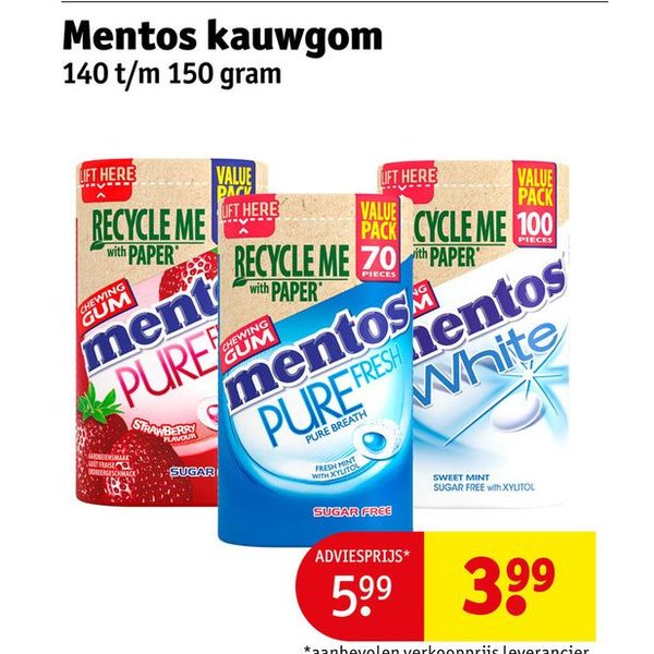 Mentos kauwgom