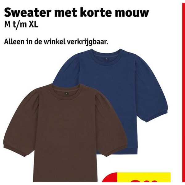 Sweater met korte mouw