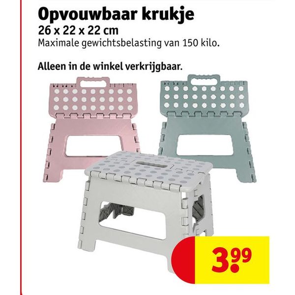 Opvouwbaar krukje