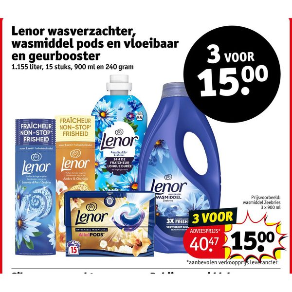 Wasverzachter, wasmiddel pods en geurbooster