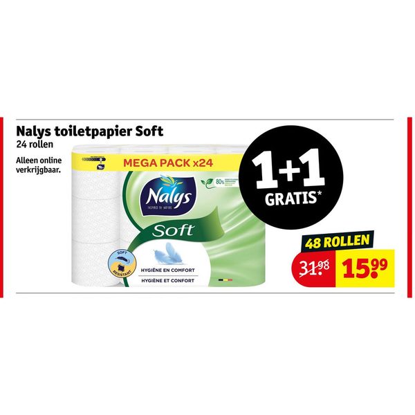 Nalys toiletpapier Soft