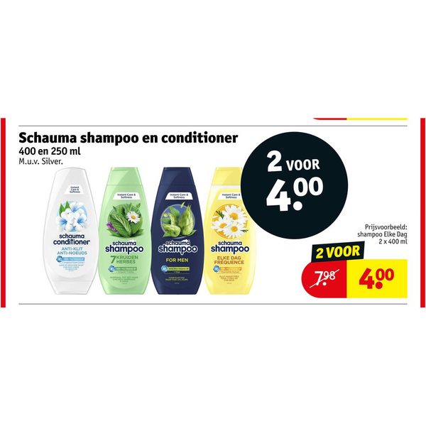 Schauma shampoo en conditioner