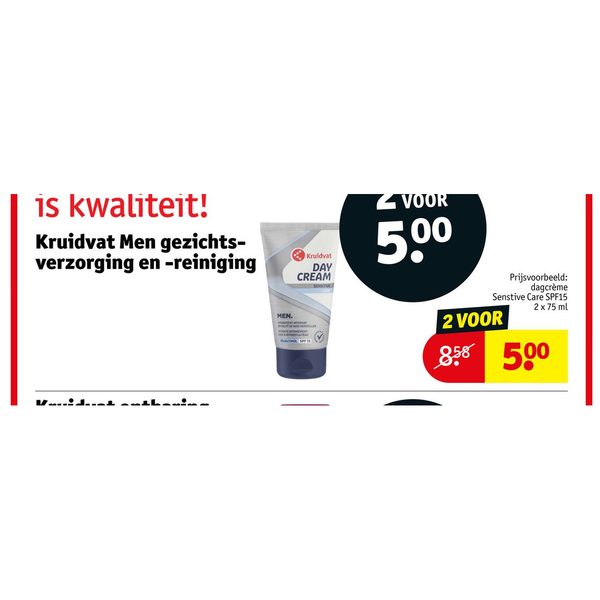 Kruidvat Men gezichtsverzorging