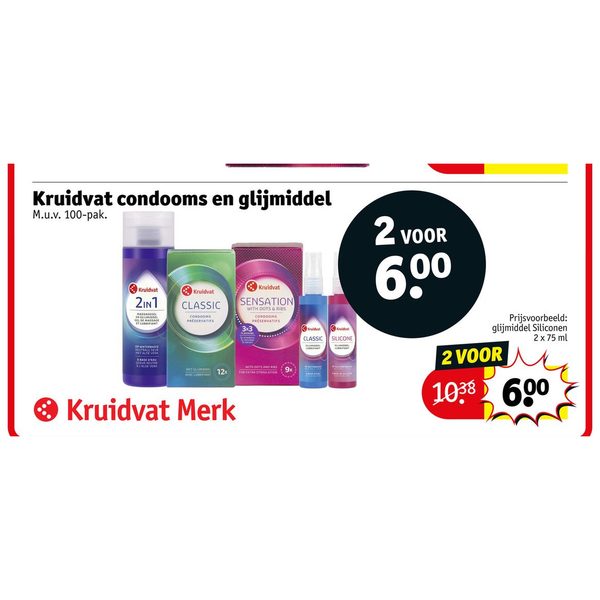 Kruidvat condooms en glijmiddel