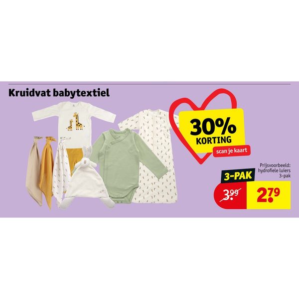 Kruidvat babytextiel