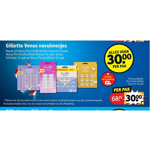 Gillette Venus navulmesjes selectie