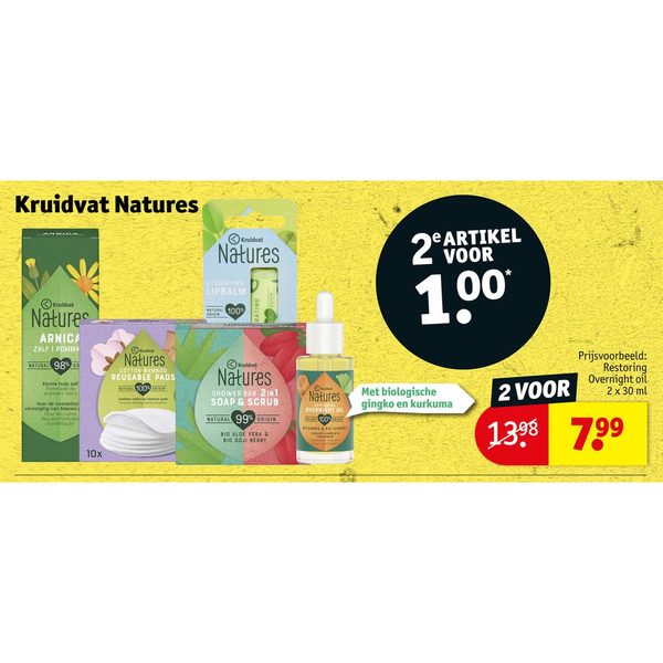 Kruidvat Natures verzorgingsproducten