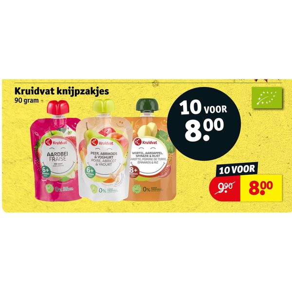 Kruidvat knijpzakjes