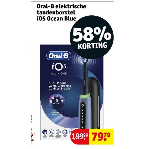 Oral-B elektrische tandenborstel iO5 Ocean Blue