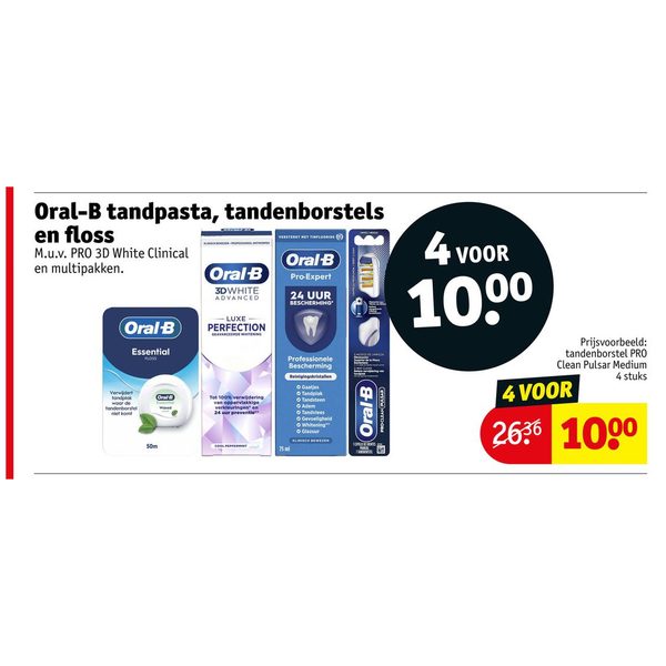Oral-B tandpasta, tandenborstels en floss