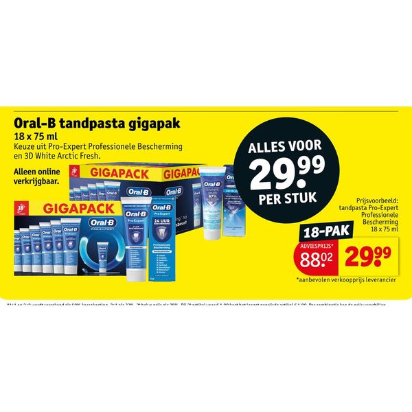 Oral-B tandpasta gigapak
