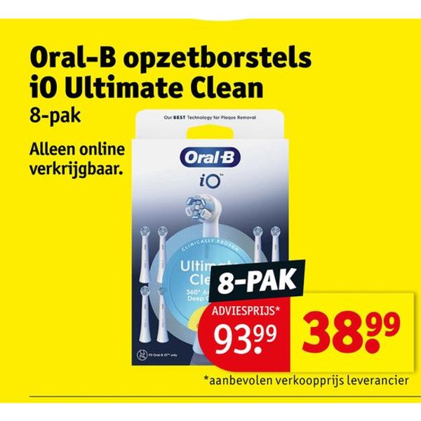 Oral-B opzetborstels iO Ultimate Clean 8-pak