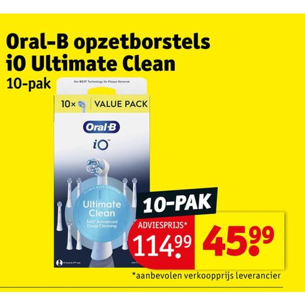 Oral-B opzetborstels iO Ultimate Clean 10-pak