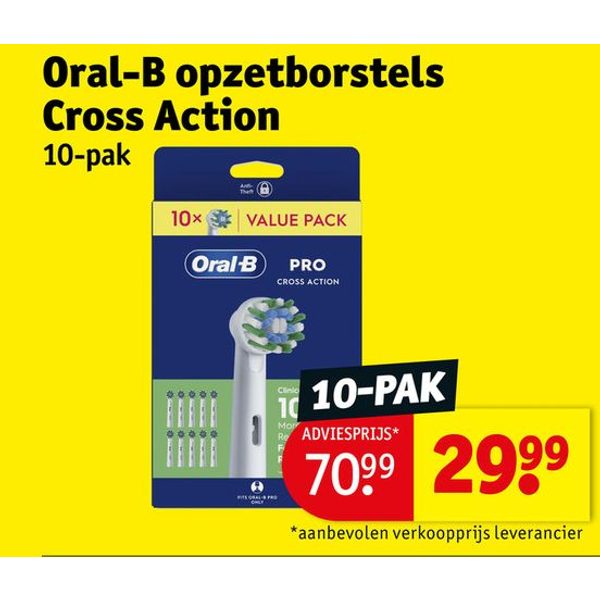 Oral-B opzetborstels Cross Action 10-pak