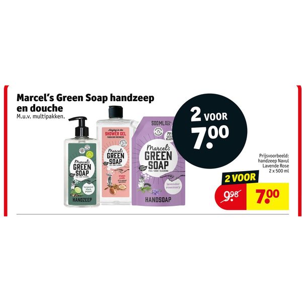 Marcel's Green Soap handzeep en douche