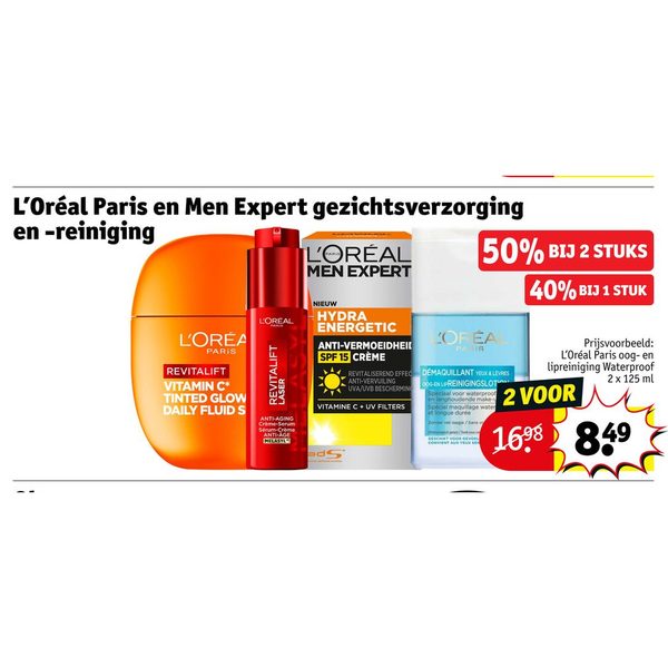 L'Oréal Paris en Men Expert gezichtsverzorging