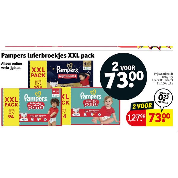 Pampers luierbroekjes XXL pack