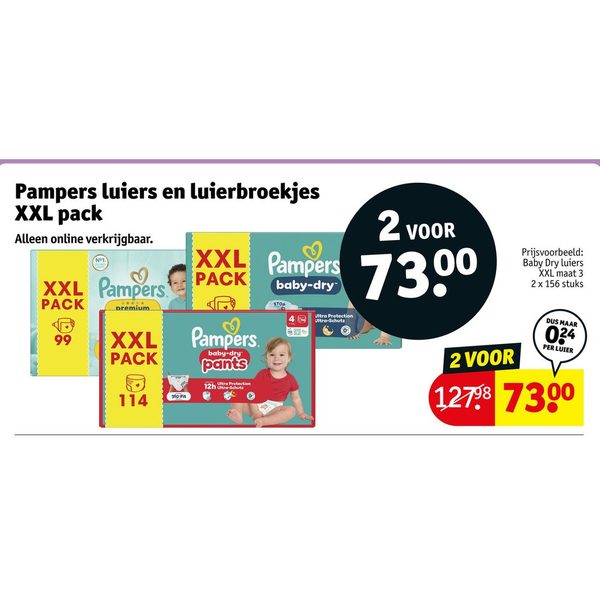 Pampers luiers en luierbroekjes XXL pack