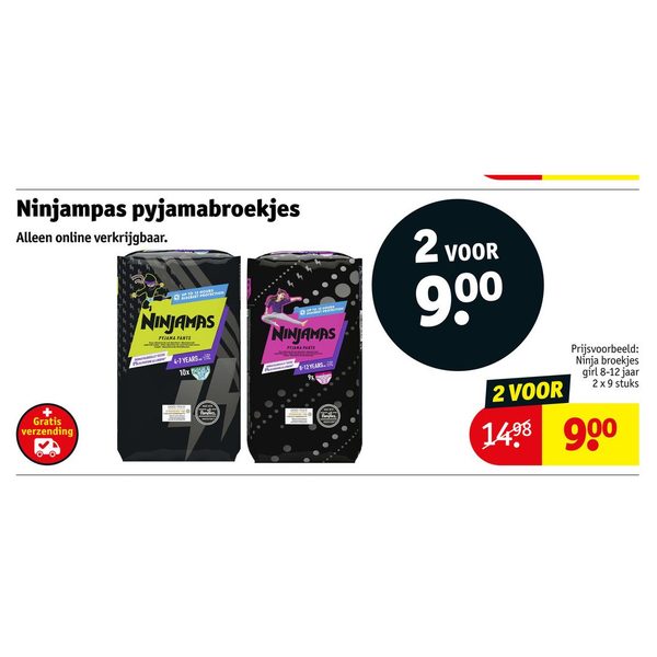 Ninjampas pyjamabroekjes