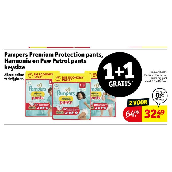 Pampers Premium Protection pants, Harmonie en Paw Patrol pants