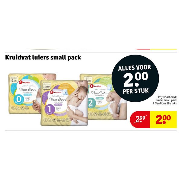Kruidvat luiers small pack