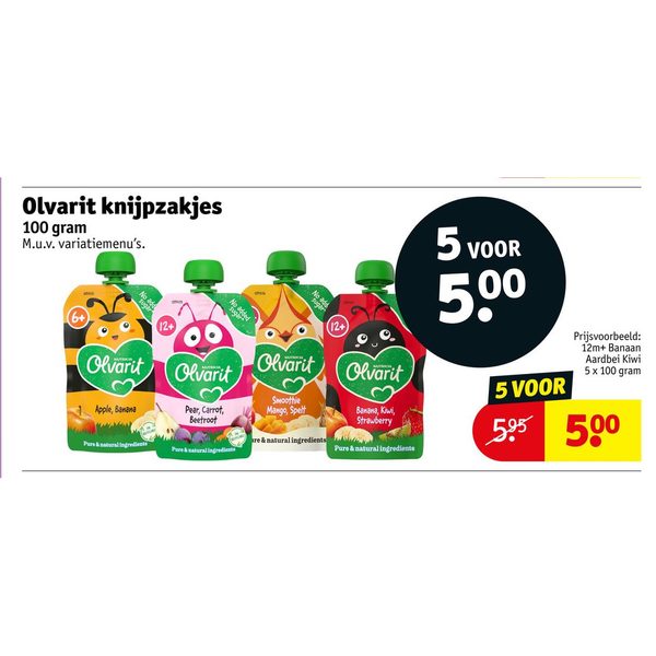 Olvarit knijpzakjes