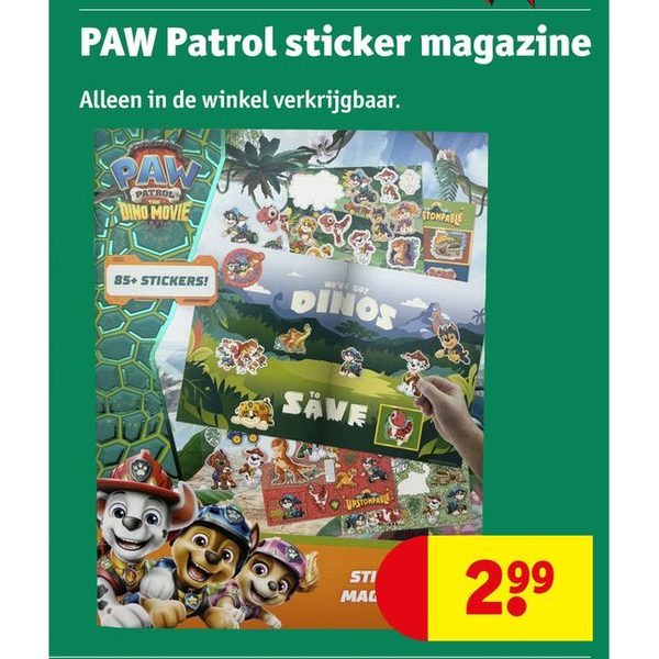 PAW Patrol sticker magazine