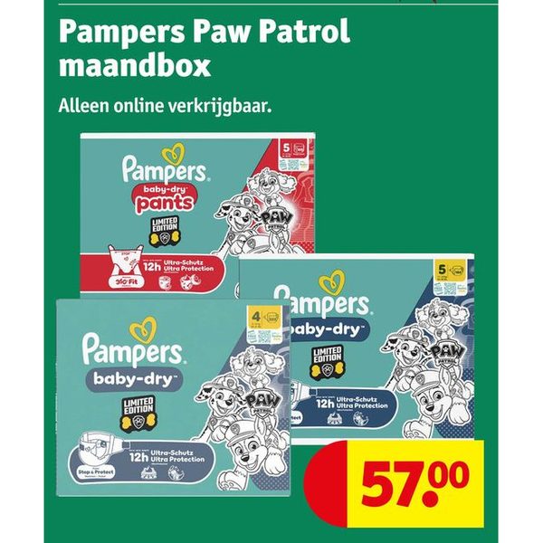 Pampers Paw Patrol maandbox