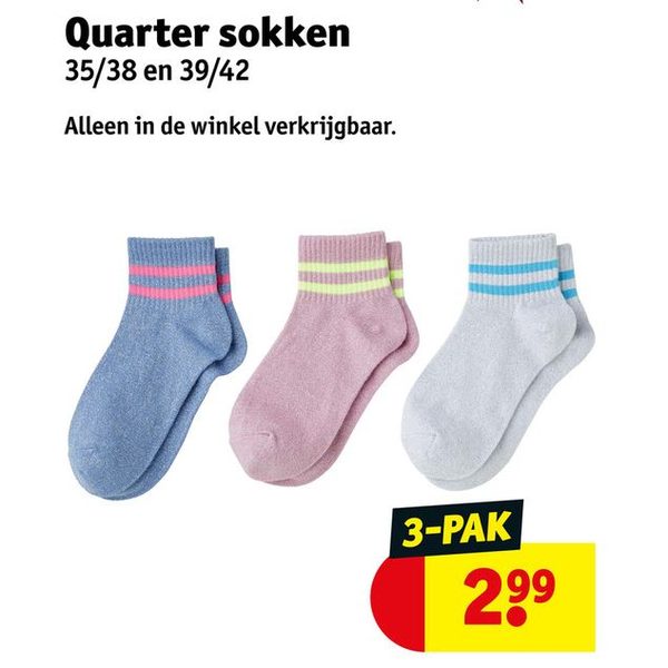 Quarter sokken