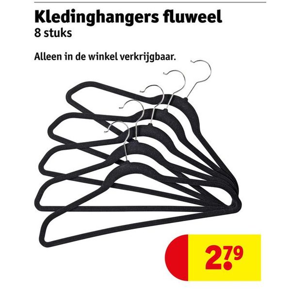 Kledinghangers fluweel