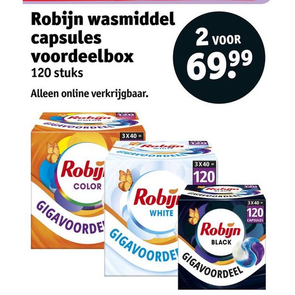 Robijn wasmiddel capsules voordeelbox
