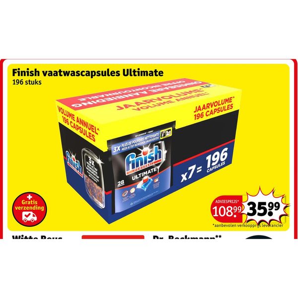 Finish vaatwascapsules Ultimate
