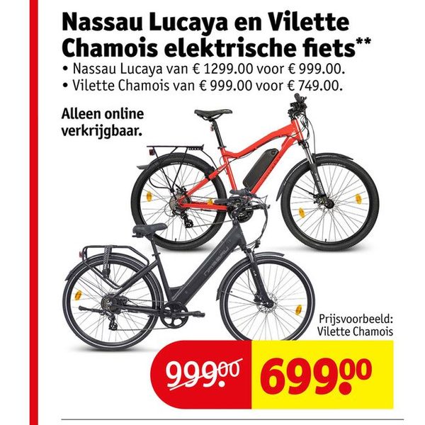 Nassau Lucaya en Vilette Chamois elektrische fietsen