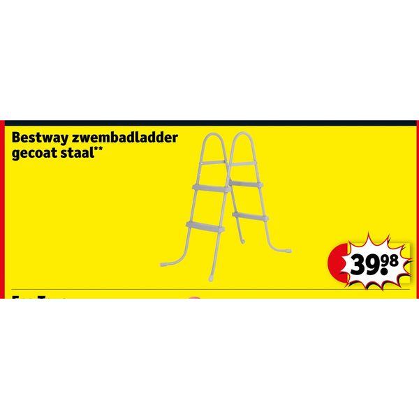 Bestway zwembadladder gecoat staal
