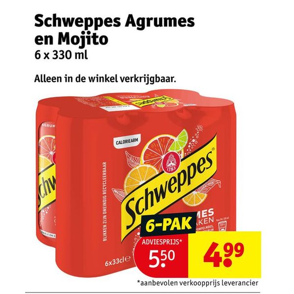 Schweppes Agrumes en Mojito