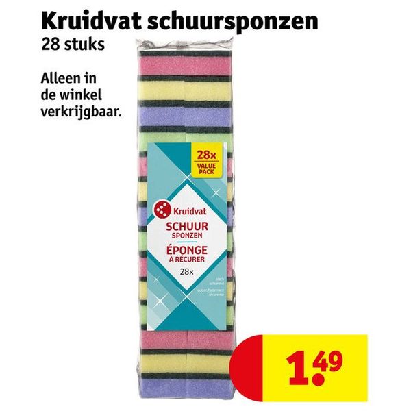 Kruidvat schuursponzen