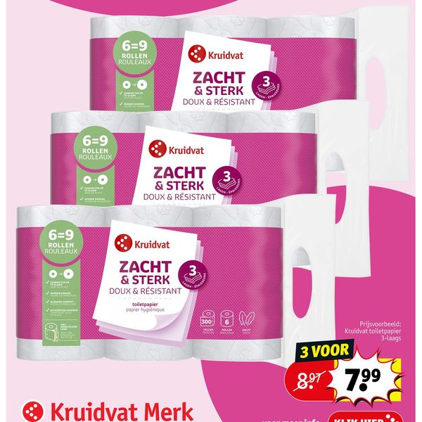 Kruidvat Zacht & Sterk Toiletpapier