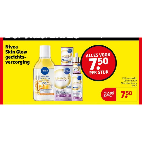 Nivea Skin Glow gezichtsverzorging