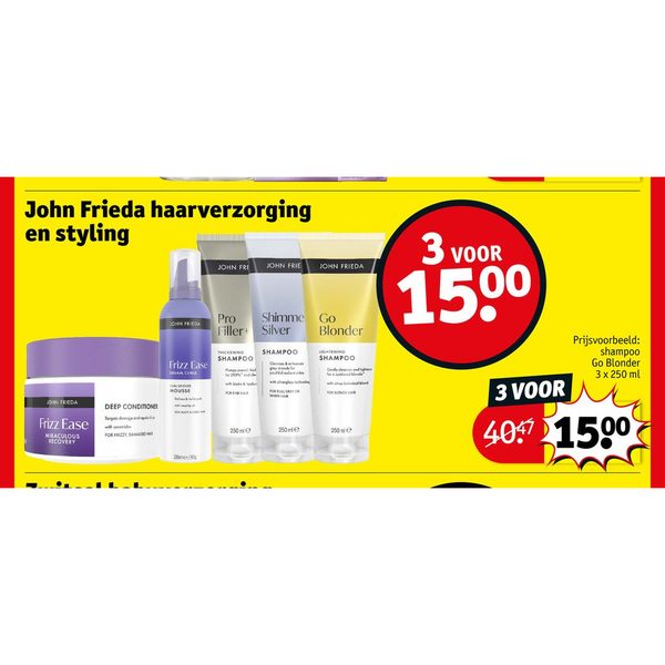 John Frieda haarverzorging en styling