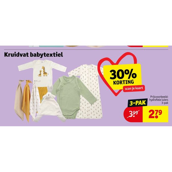 Kruidvat babytextiel