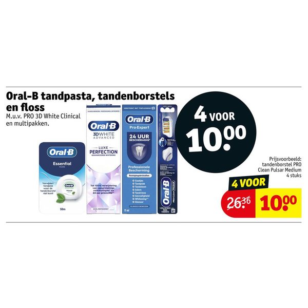 Oral-B tandpasta, tandenborstels en floss