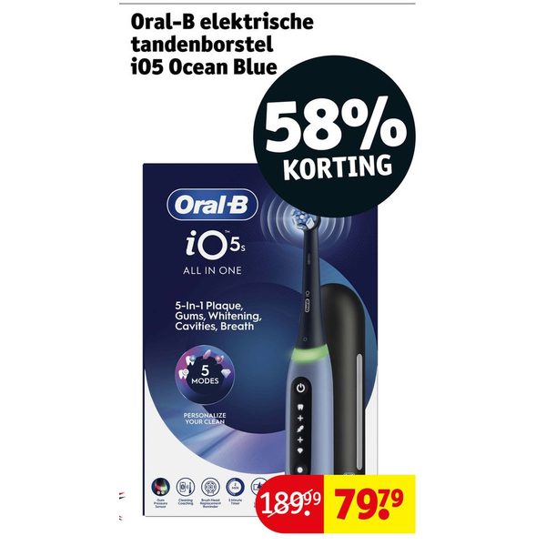 Oral-B elektrische tandenborstel iO5 Ocean Blue