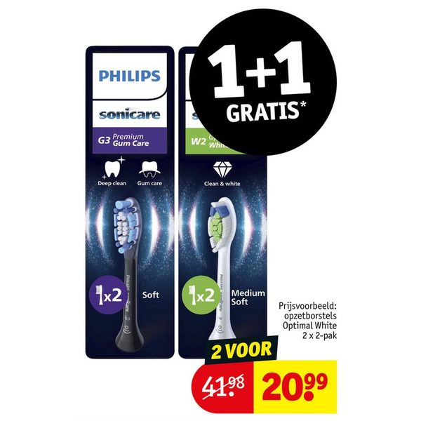 Philips opzetborstels 2-pak